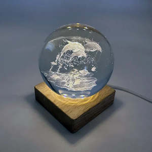 Children: Dolphins Crystal Ball with Light