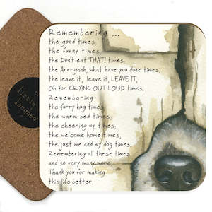 Furry Friends: Little Dog Laughed - Remember Dog - Coaster