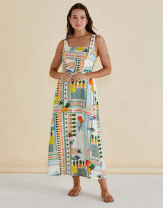 Dresses 1: Betty Basics Tegan Paradise Print Midi Dress
