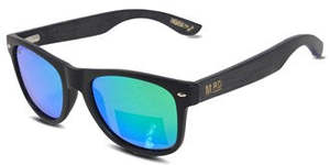 Sunglasses 1: 50/50 | Black w/ green lens