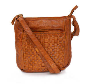 Bags 1: Baron Leather Weaved Crossbody