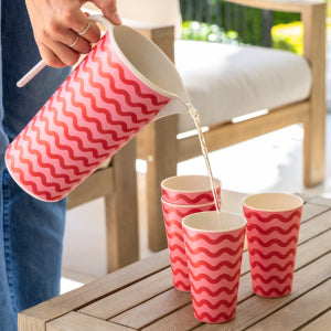 Kitchen 1: Summer Bamboo Melamine Cup & Jug Set