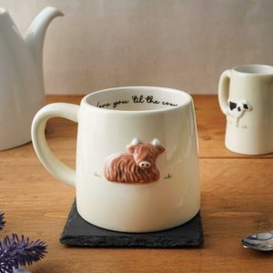 Kitchen 1: Bramble Farm Highland Cow Stoneware Mug