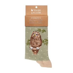 'Treetops' Owl Socks