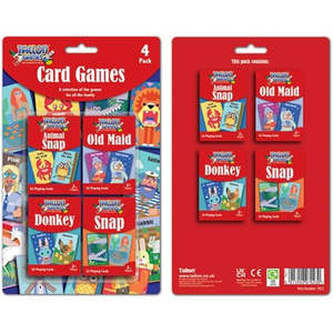 Children: Children's Playing Cards Pack of 4 games