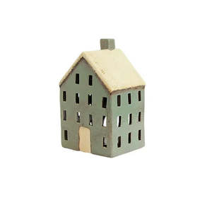 French Country 1: Chalet Tea Light House | Blue