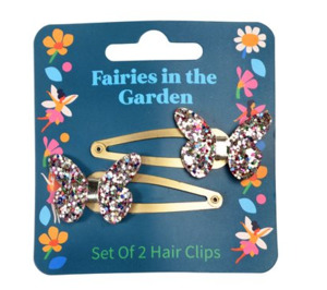 Children: Fairies in the Garden hair clips