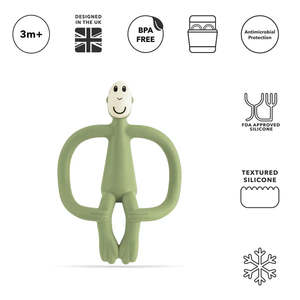 Matchstick Monkey - Baby Blue Teething Toy and Gel Applicator