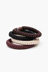 Bath Body: Rope Hair Tie Set | Winter Tones