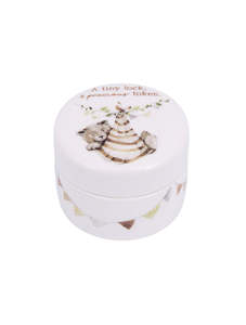 Baby 1: Tiny Wonders First Curl Ceramic Keepsake Box