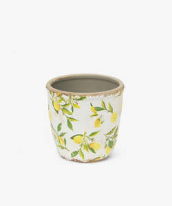 French Country 1: Botanical Lemon Pot Large