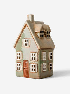 French Country 1: Devon Tall Tea Light Cottage Sage