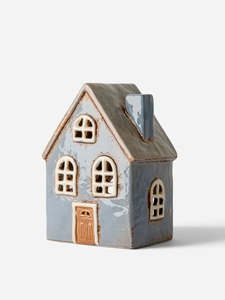 French Country 1: Devon Cornflour Arch Window Tea Light Cottage