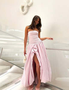 Full Length: Aje Violette Bubble Maxi