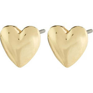 PILGRIM SOPHIA RECYCLED HEART EARRINGS