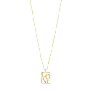 PILGRIM LOVE TAG NECKLACE