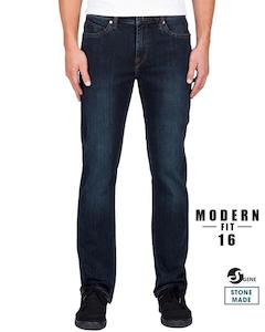VOLCOM SOLVER DENIM MODERN STRAIGHT FIT - VINTAGE BLUE