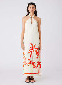 ESMAEE LA VISTA HALTER DRESS