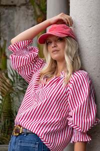 Ivy Jack: IVY + JACK INSIGHTFUL YOU GOT THIS STRIPE OVERSIZED SHIRT