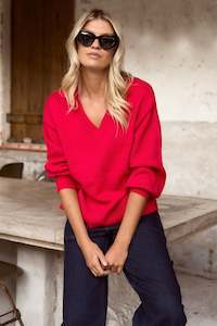 Ivy Jack: IVY + JACK HARVEST V NECK KNIT JUMPER