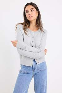 Stories Be Told: STORIES BE TOLD AUTOGRAPH CASHMERE BLEND CREWNECK CARDIGAN