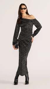 Mink Pink: MINKPINK JEMMA POLA DOT BIAS MIDI SKIRT