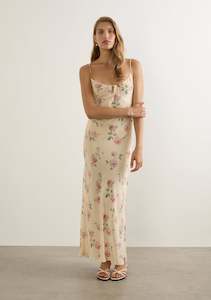 AUGUSTE ANNIE TIE SLIP MAXI DRESS