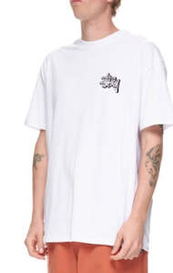 STUSSY SOLID OFFSET GRAFFITI SS TEE