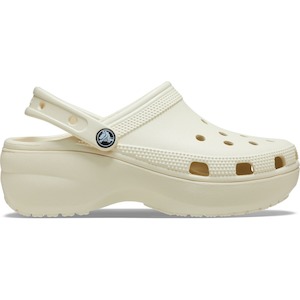 Crocs: CROCS CLASSIC PLATFORM CLOG ( WOMENS ) - BONE