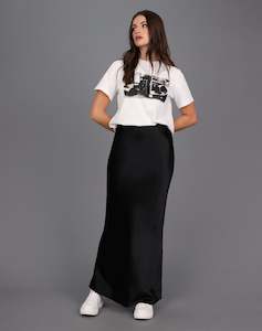 Storm: STORM LIQUID BIAS MAXI SKIRT