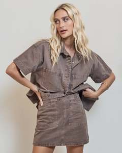 ALL ABOUT EVE BECCA MINI DENIM SKIRT