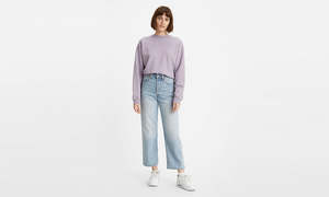 LEVIS RIBCAGE TRAIGHT ANKLE - MIDDLE ROAD