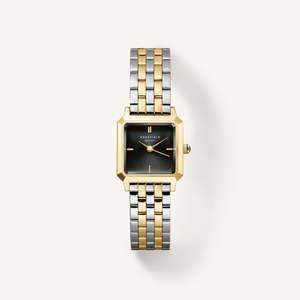 Rosefield: ROSEFIELD BOXELLE BLK DL DUOTONE WATCH