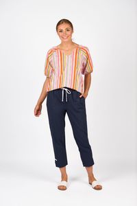 Knewe: KNEWE CHECKER PANT INK/WHITE