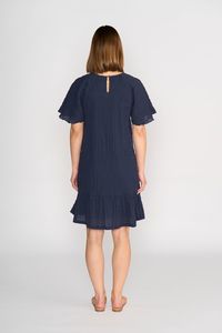 KNEWE EXLIPSE DRESS INK TEXTURE