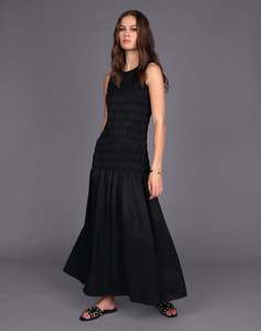 Storm: STORM SHIRRED MAXI DRESS