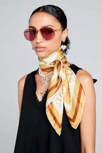KAREN WALKER ANIMAL KINGDOM CLASSIC SILK SCARF