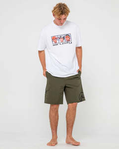 RUSTY PEEK SHOW HYBRID WAIST BOARDSHORT AMG