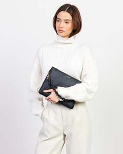 Handbags: SABEN CROSSBODY MATILDA BLACK + TONAL CHAIN