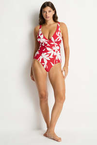 Sea Level: SEA LEVEL LEILANA SCOOP BACK PANEL LINE ONE PIECE