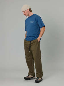 Just Another Fisherman: JUST ANOTHER FISHERMAN BEERS BEFORE LUNCH SEA TEE - MILITARY BLUE