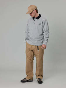 Just Another Fisherman: JUST ANOTHER FISHERMAN WAFFLE SEAWAY POLO - GREY MARLE