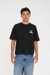 HUFFER BLOCK CROP TEE 220 / NZ EARTHER