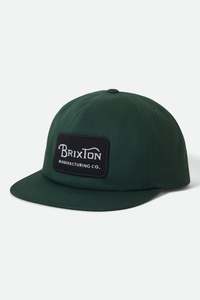 Headwear: BRIXTON GRADE HP SNAPBACK - PRIMAL GREEN