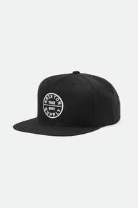 Headwear: BRIXTON OATH III SNAPBACK - BLACK