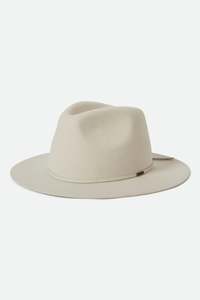 BRIXTON WESLEY FEDORA - OFF WHITE