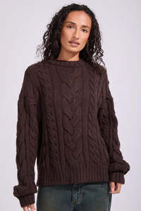 ALL ABOUT EVE HIGGINS CABLE KNIT