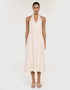 Womens: STAPLE THE LABEL NEVE HALTER MIDI DRESS