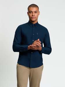 BEN SHERMAN LONG SLEEVE SIGNATURE OXFORD SHIRT