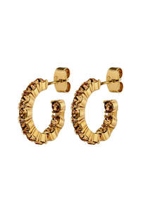 DYRBERG/KERN RAQUEL EARRING SG BROWN
